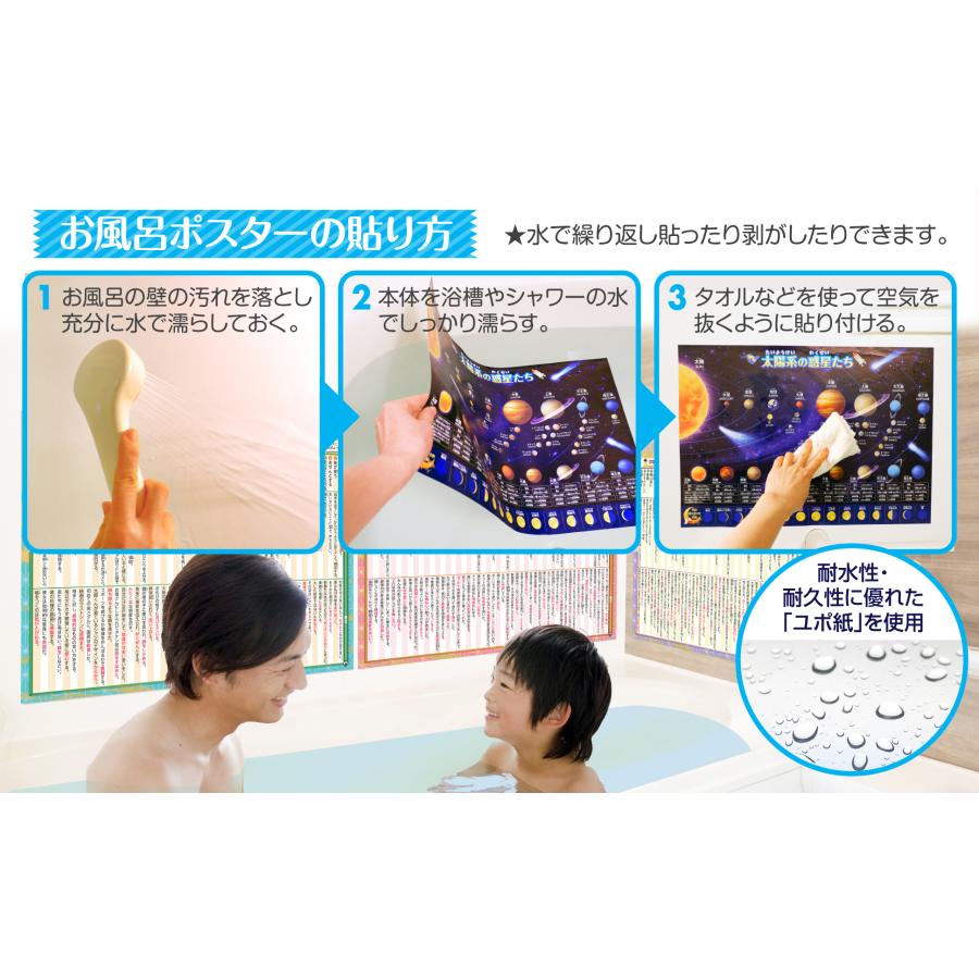 お風呂の学校 中学受験マスター国語心情語一覧 お風呂ポスター3枚