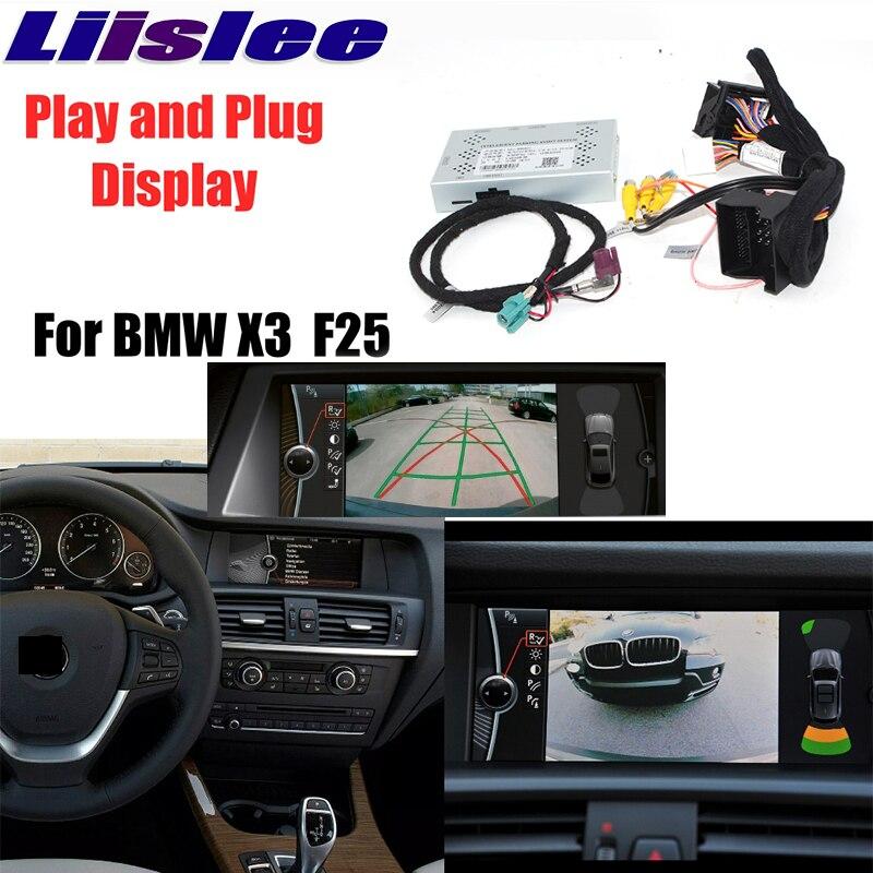 LIANDLEE駐車カメラインタフェースアダプタバックアップBMW X3 F25 CCC CIC NBT特別モデルディスプレイのアップグレード