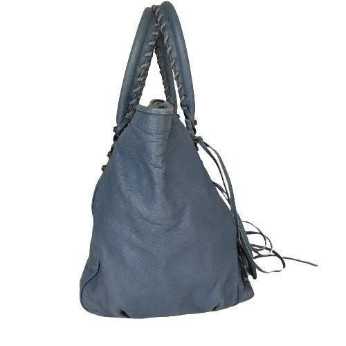 BALENCIAGA ザ・サンデー レザートートバッグ バレンシアガ BALENCIAGA (バレンシアガ) ザ・サンデー トートバッグ ブルー