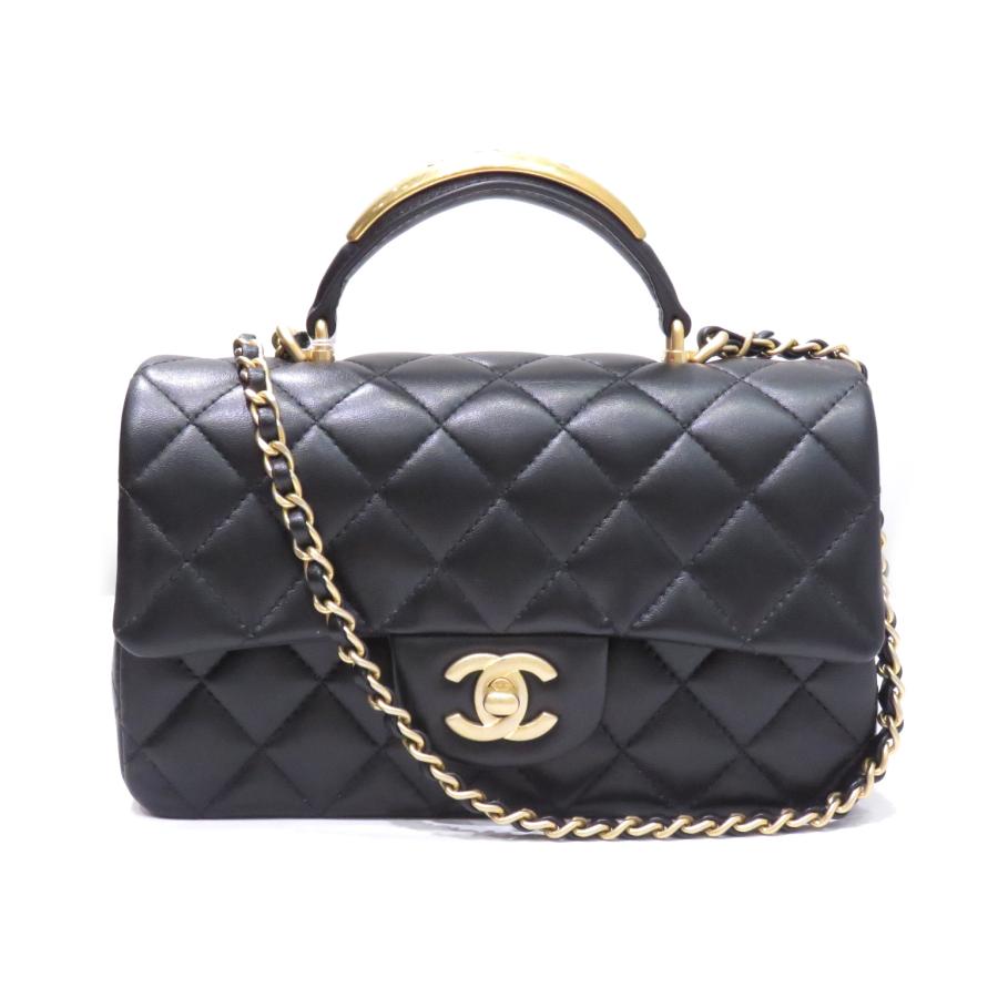 CHANEL (シャネル) トップハンドル ミニフラップバッグ AS2431 CHANEL (シャネル) トップハンドル ミニフラップバッグ AS2431