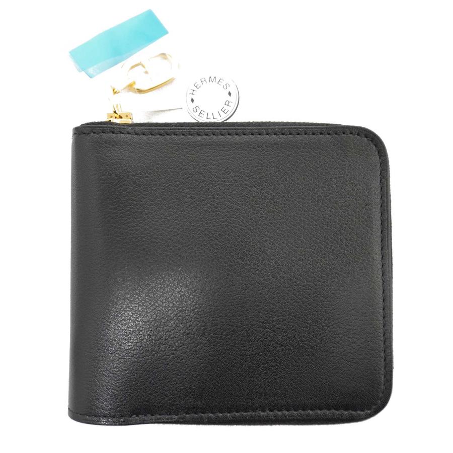 HERMES (エルメス) ジペンゴIIシェーヌダンクル 折財布 ブラック HERMES (エルメス) ジペンゴIIシェーヌダンクル 折財布 ブラック