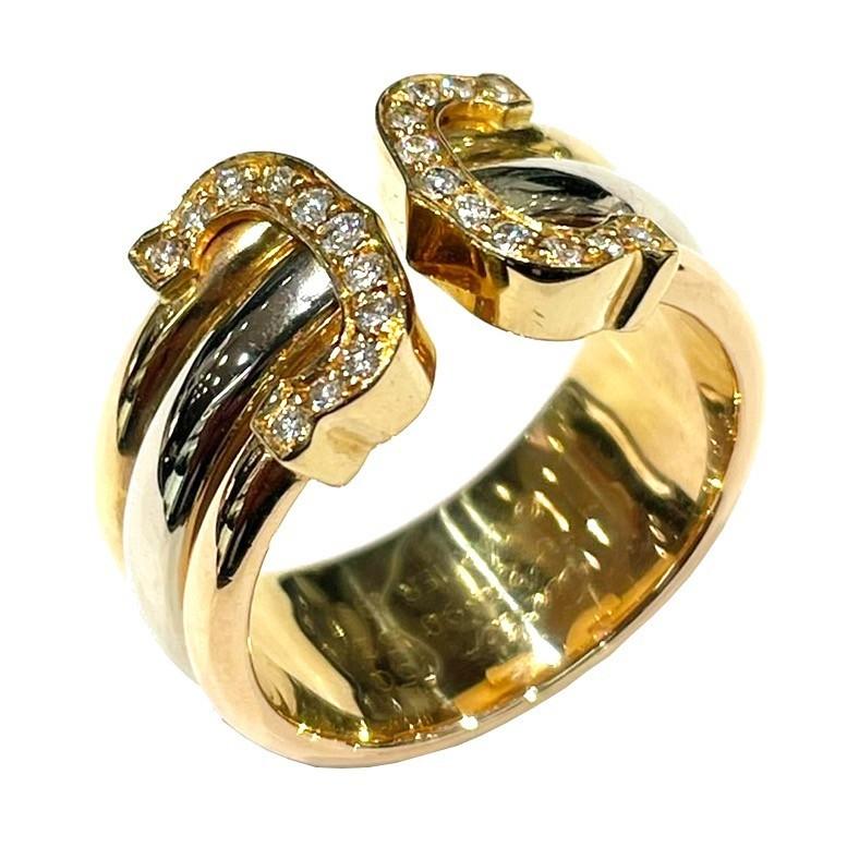 Cartier（カルティエ） 2Cダイヤリング 750PG/YG/WG リング 指輪 ＃52 