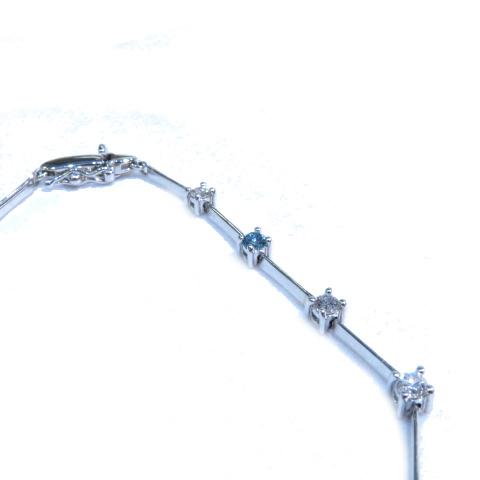 JEWELRY K18WG ダイヤブレスレット 1.05ct 6.7g 18cm : ブランド