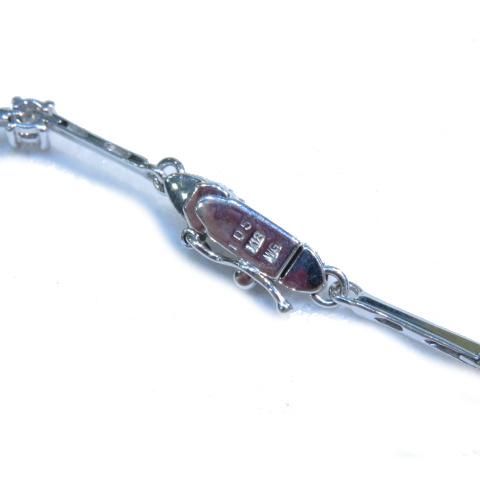 K18WGダイヤブレス　クラリスページ 透かし柄 ダイヤモンド 計0.25ct ブレスレット K18WGホワイト