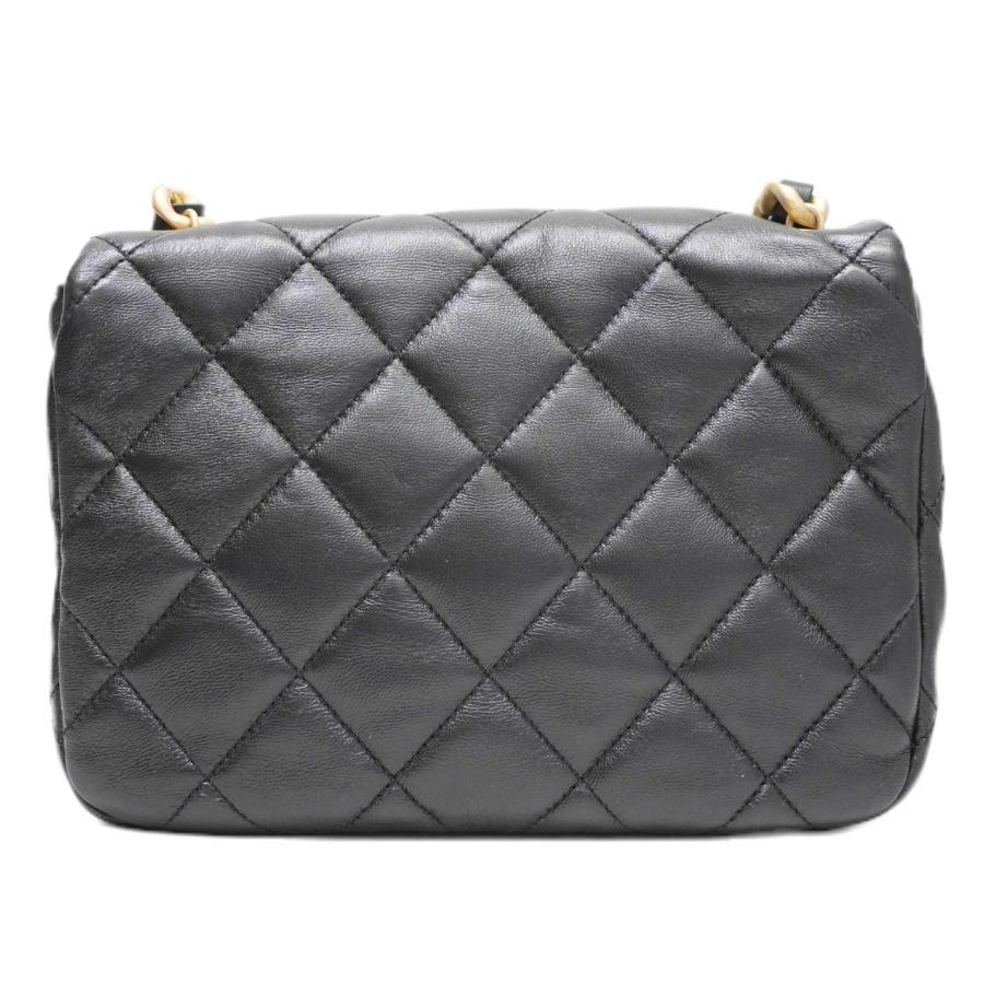 【CHANEL】AS3206 ラムスキン クォルティング スモール バッグ シャネル スモールフラップバッグ ブラック AS3206 ラムスキン