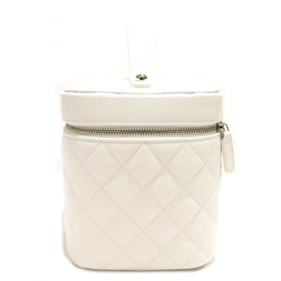 ♡*様 CHANEL バニティ　バッグ　ホワイト CHANEL (シャネル) バニティバッグ ホワイト キャビア