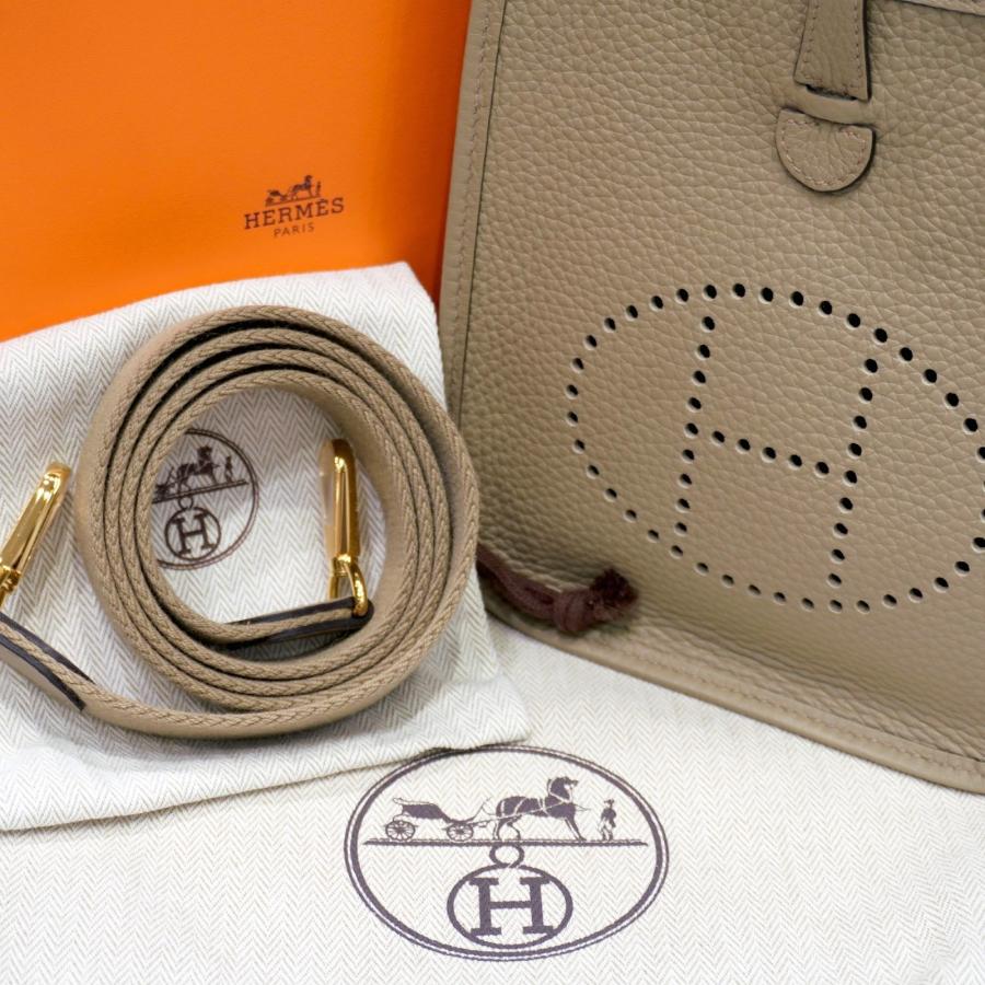 エヴリン HERMES （エルメス) エヴリンTPM ショルダーバッグ ベージュ 