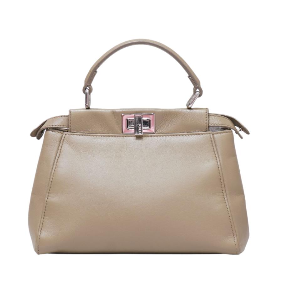 【美品】フェンディピーカブー ショルダーバッグ グレージュ FENDI ピーカブー ショルダーバッグ | グレー | FARFETCH JP