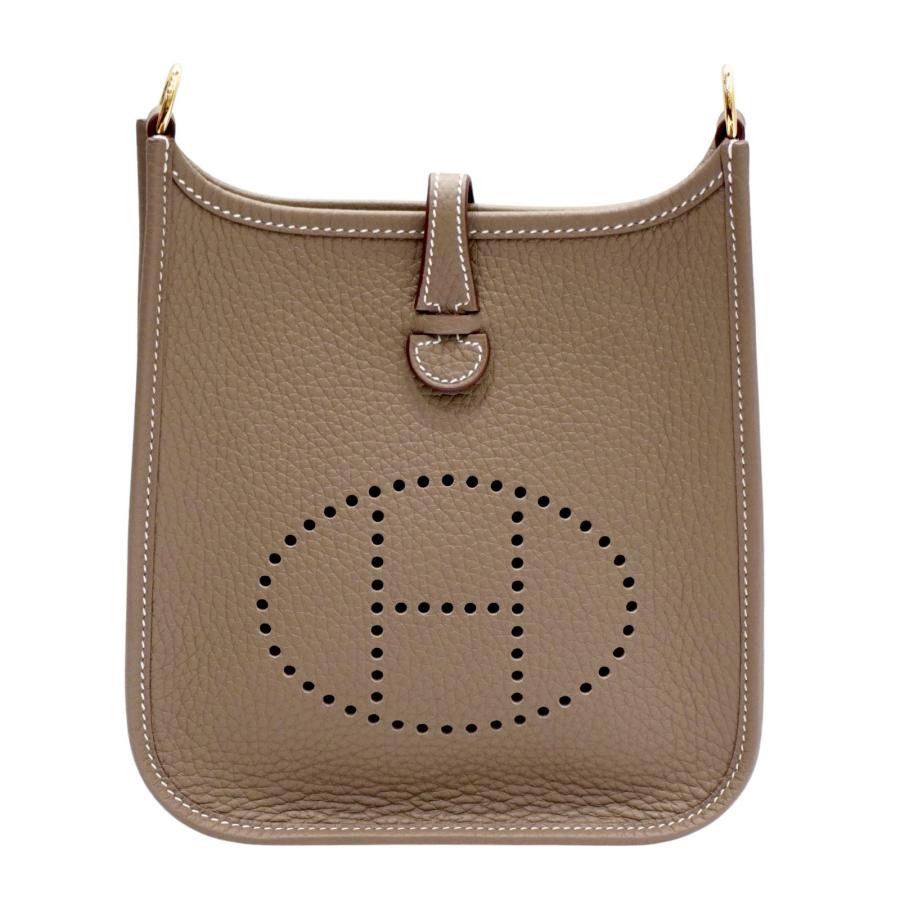 エヴリン HERMES (エルメス) エヴリンTPM エトゥープ/ゴールド金具 