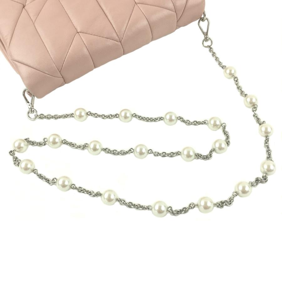 d*7様 miumiu フェイクパール チェーン ショルダーバッグ クリスタル d*7様 miumiu フェイクパール チェーン ショルダーバッグ クリスタル