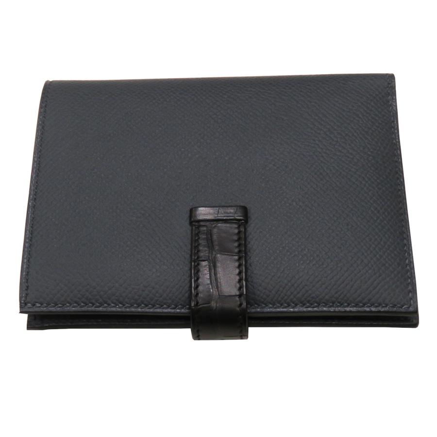 HERMES エルメス 二つ折り財布 ベアンコンパクト 黒 (ブラック