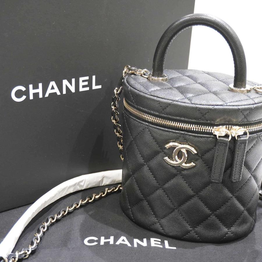 CHANEL (シャネル) バニティ 2wayバッグ  AS3348 ショルダーバッグ ブラック(SG金具) キャビアスキン 未使用｜cruru｜18