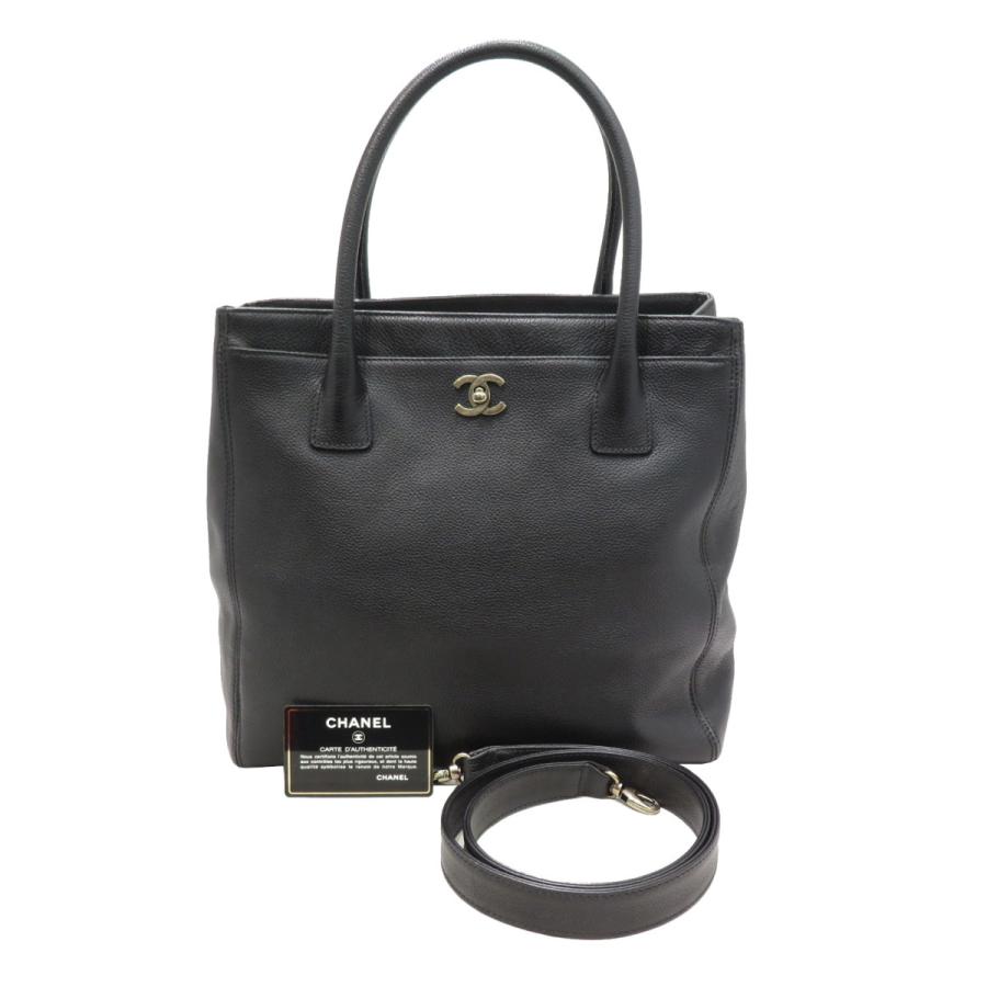 特価商品】CHANEL (シャネル) エグゼクティブトート縦型 トートバッグ 