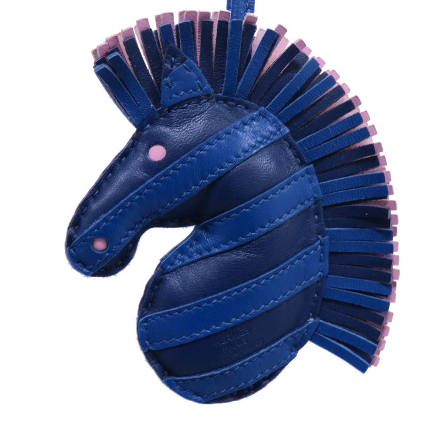 ❤未使用品❤ジージーサバンナチャーム ブルーフランス エルメス Z刻印 エルメス HERMES エルメス チャーム ジージーサヴァンナ ゼブラ しまうま