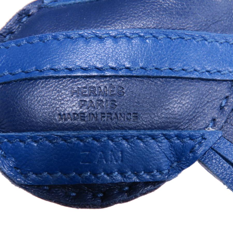 ❤未使用品❤ジージーサバンナチャーム ブルーフランス エルメス Z刻印 エルメス HERMES エルメス チャーム ジージーサヴァンナ ゼブラ しまうま