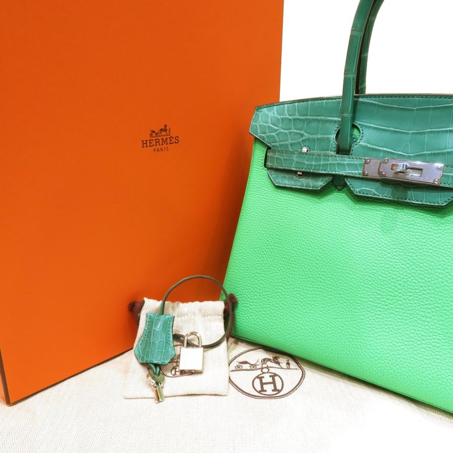 HERMES (エルメス) バーキン30タッチ ヴェールコミック/SV金具 HERMES (エルメス) バーキン30タッチ ヴェールコミック/SV金具