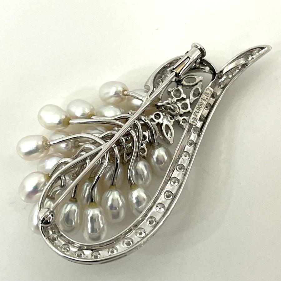 TASAKI(タサキ) パール ダイヤモンド ブローチ ペンダントトップ PT900 