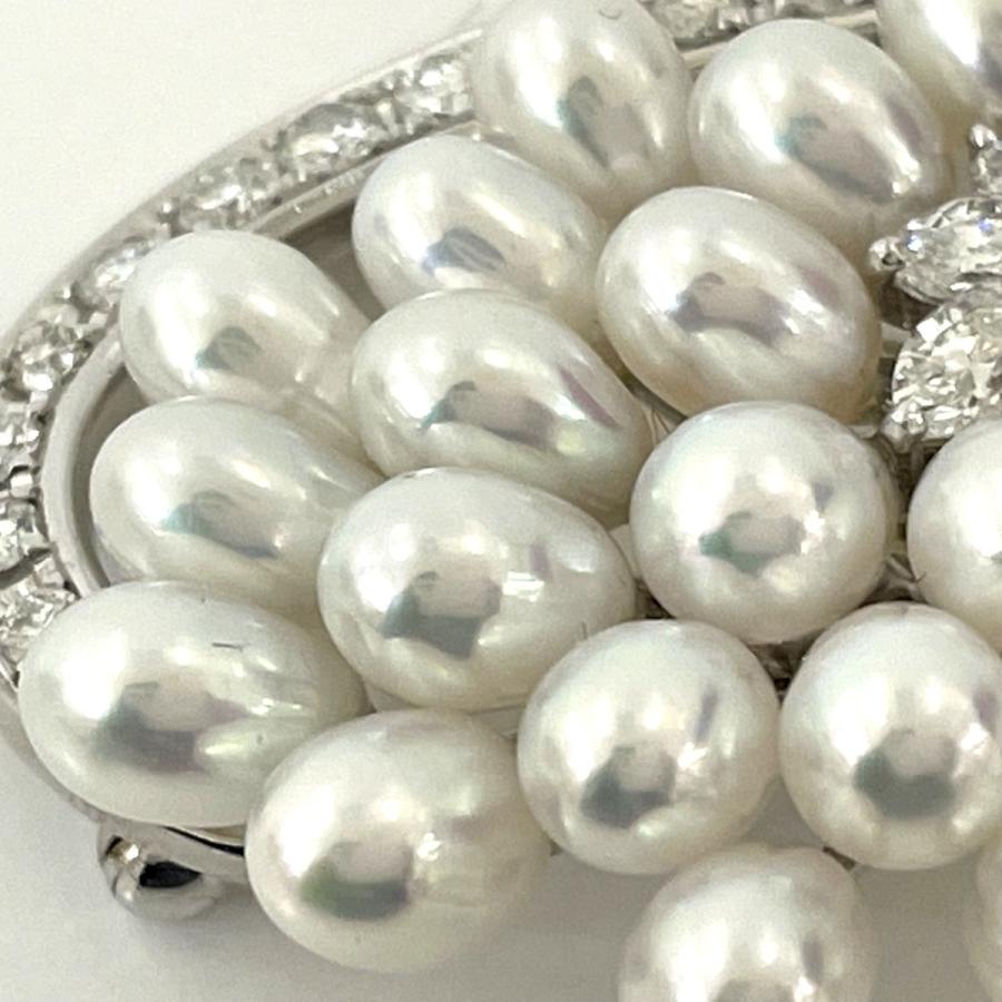 TASAKI(タサキ) パール ダイヤモンド ブローチ ペンダントトップ PT900 
