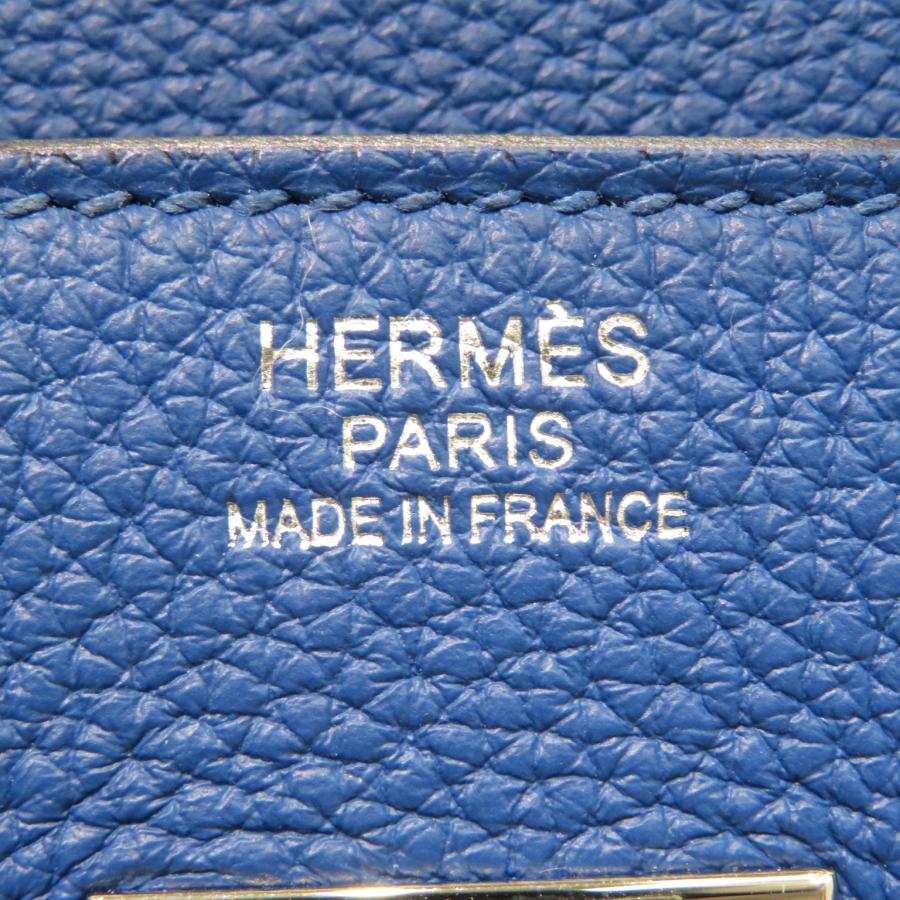 HERMES (エルメス) バーキン30 トートバッグ ブルーフランス/S金具 トゴ Ｚ刻印 ランクＡ｜cruru｜09