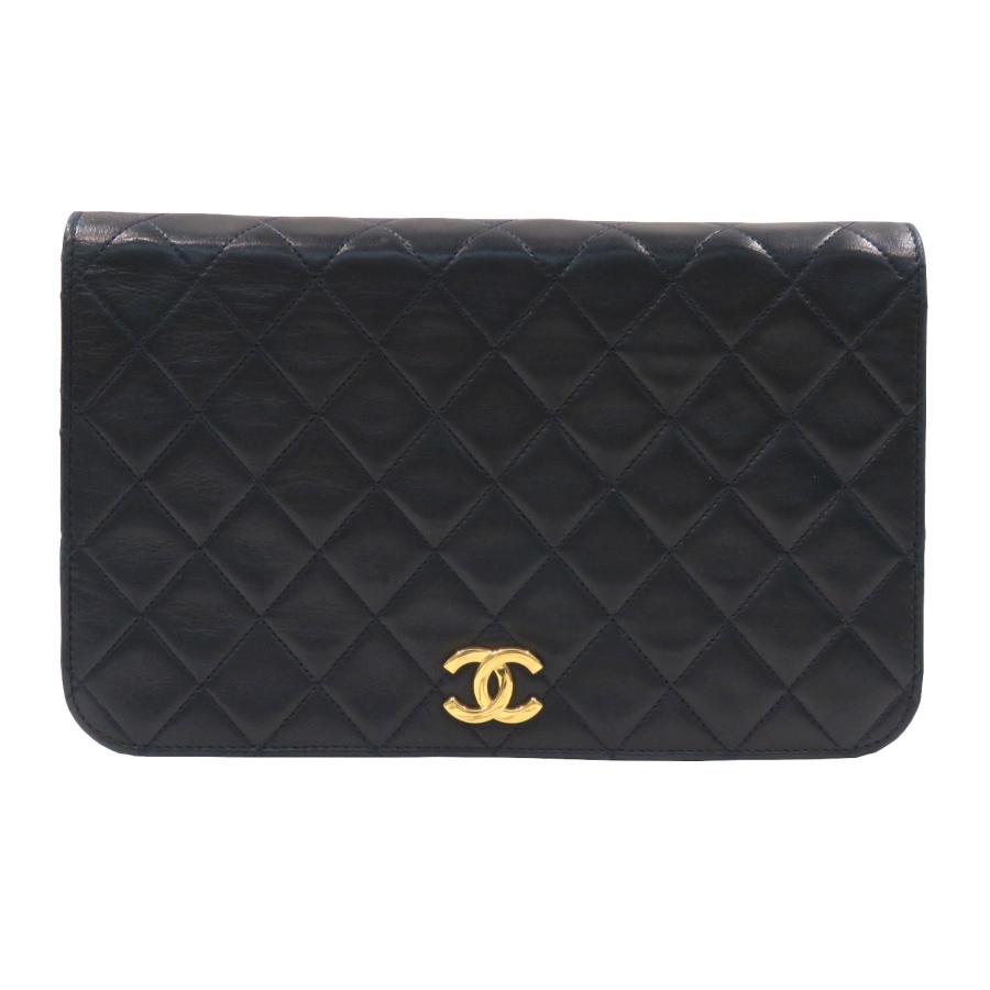 CHANEL (シャネル) マトラッセ フルフラップ ショルダーバッグ 