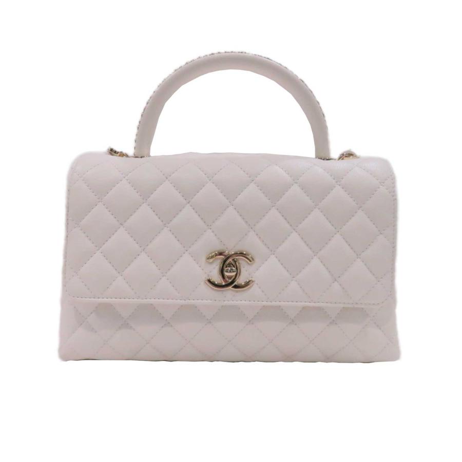 CHANEL ハンドバッグ ホワイト/ブラック CHANEL シャネル ハンドバッグ レディース 22 ミニハンドバッグ