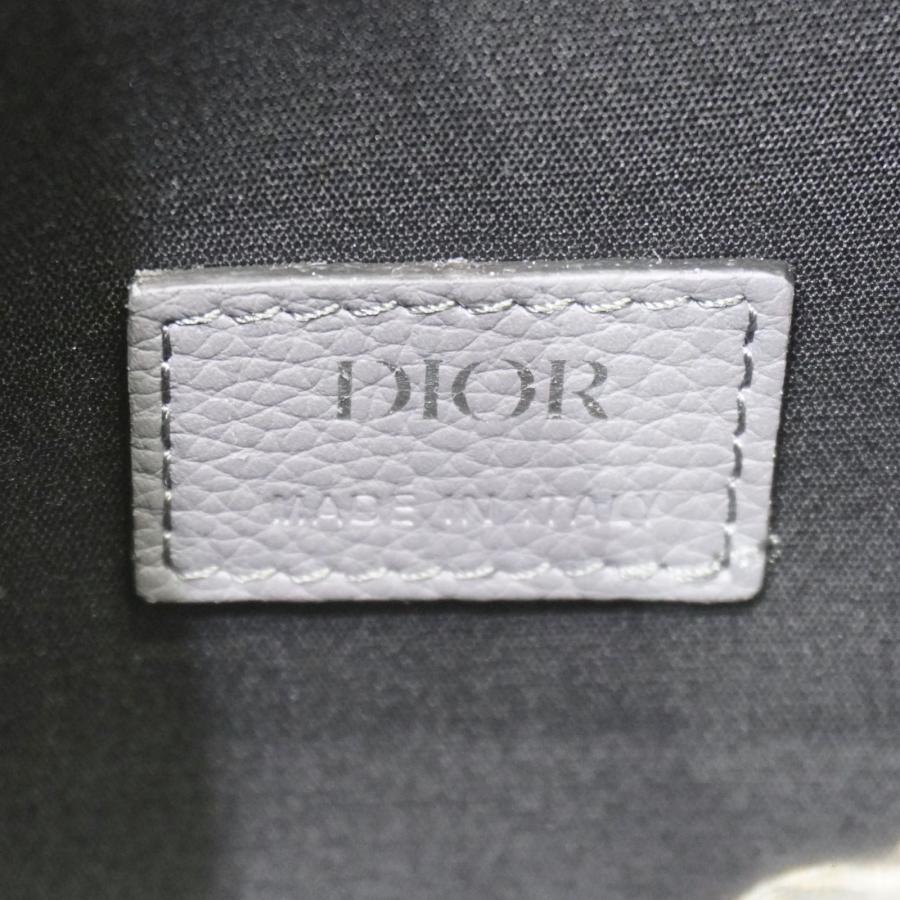 Dior (ディオール) LINGOT26/ランゴ26 ハンドバッグ グレー/シルバー オブリーク ジャカード× グレインドカーフスキン 未使用 A408｜cruru｜12