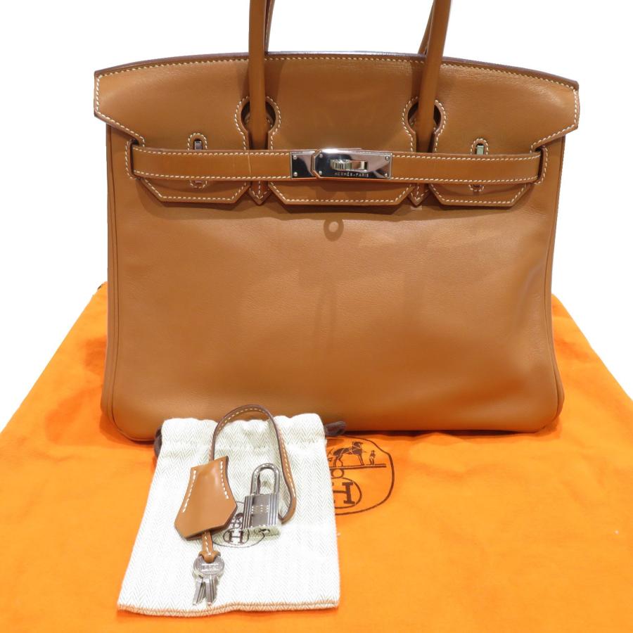 Birkin HERMES (エルメス) バーキン30 ハンドバッグ ゴールド/SV金具 
