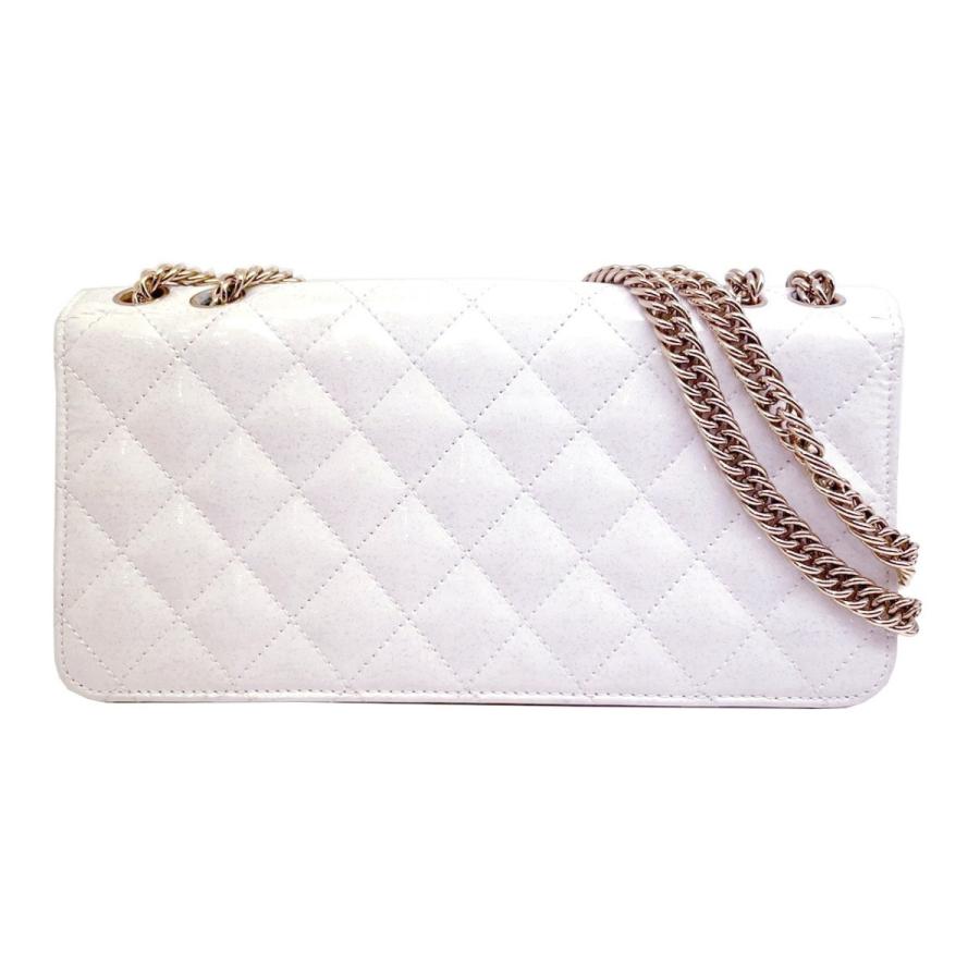 CHANEL ホワイトレザー ショルダーバッグ CHANEL シャネル ショルダーバッグ レザー ホワイト : ブランド