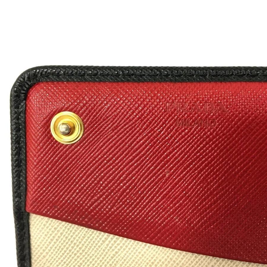新品級✨PRADA プラダ サフィアーノレザー 長財布 二つ折り PRADA プラダ サフィアーノレザー 二つ折り 長財布 ブラック