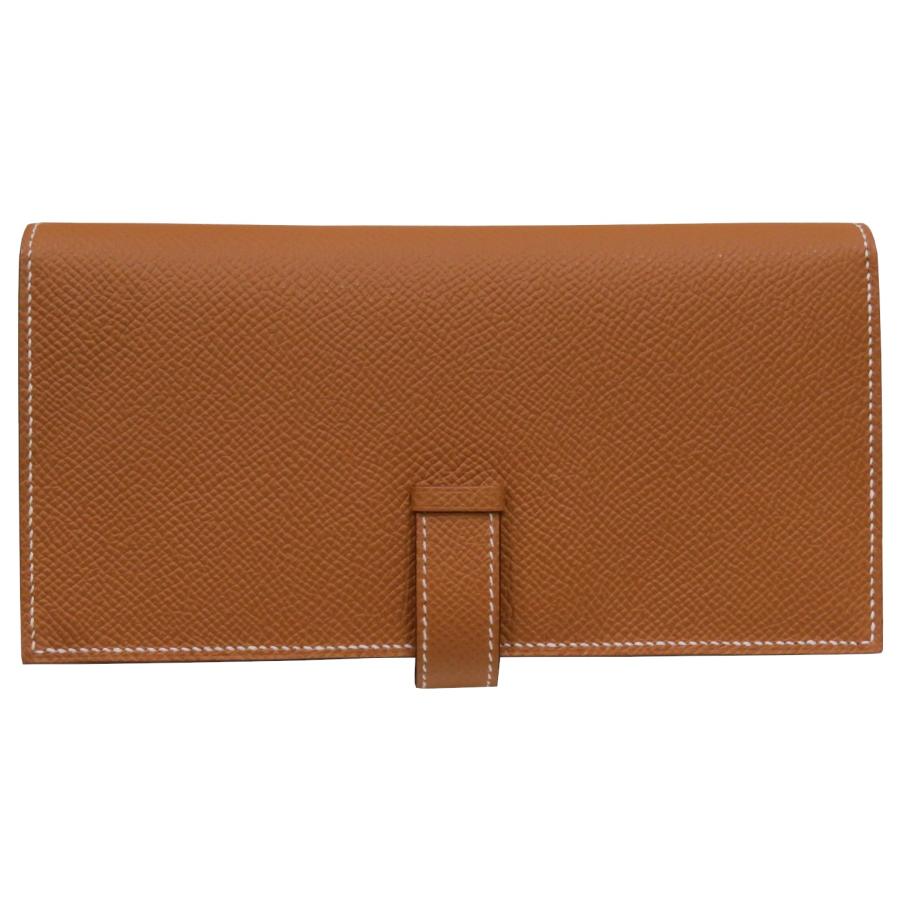 Bearn HERMES (エルメス) ベアンスフレ 財布 長財布 ゴールド(SV