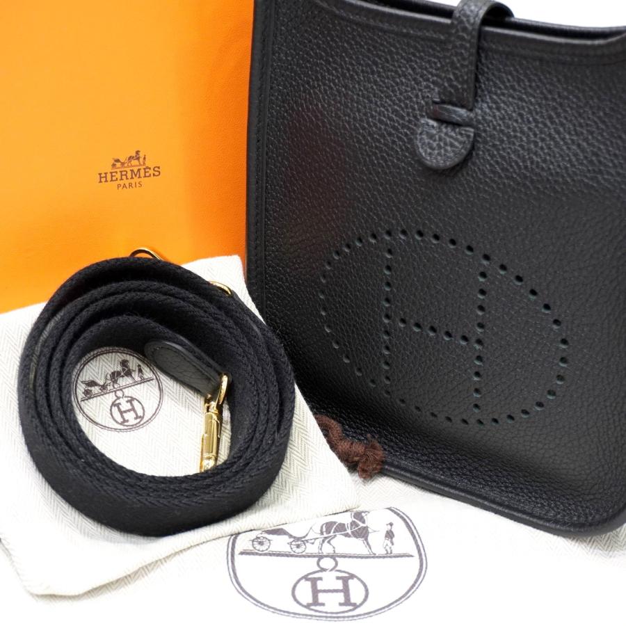 エヴリン HERMES (エルメス) エヴリンTPM ショルダーバッグ ブラック/G 