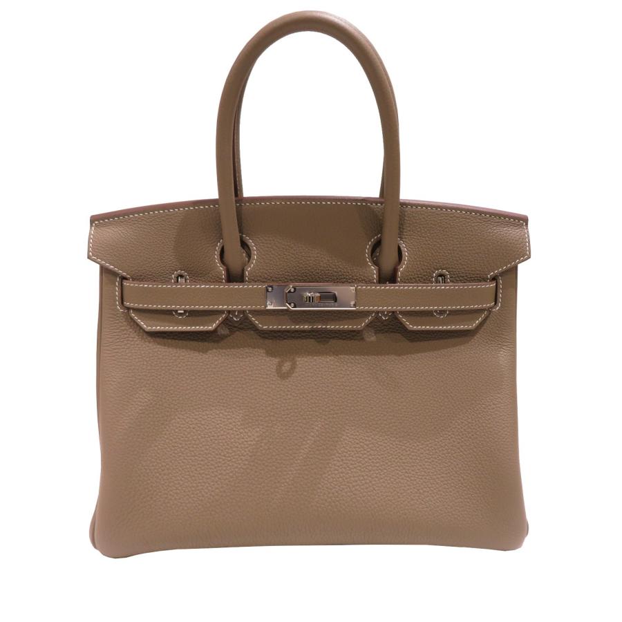 HERMES (エルメス) バーキン30 ハンドバッグ エトゥープ(SV金具) トゴ 