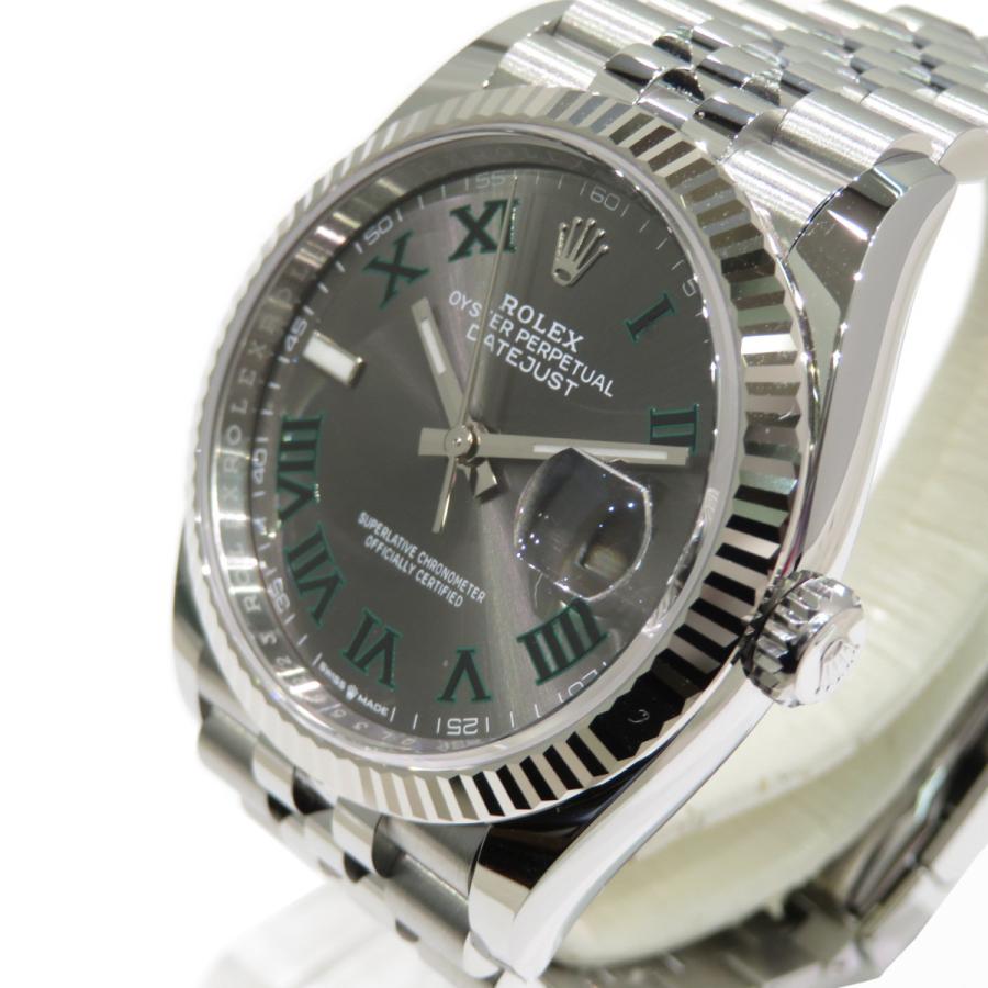 ROLEX (ロレックス) デイトジャスト36 ジュビリーブレス 126234 グレーローマ WG/SS｜cruru｜03