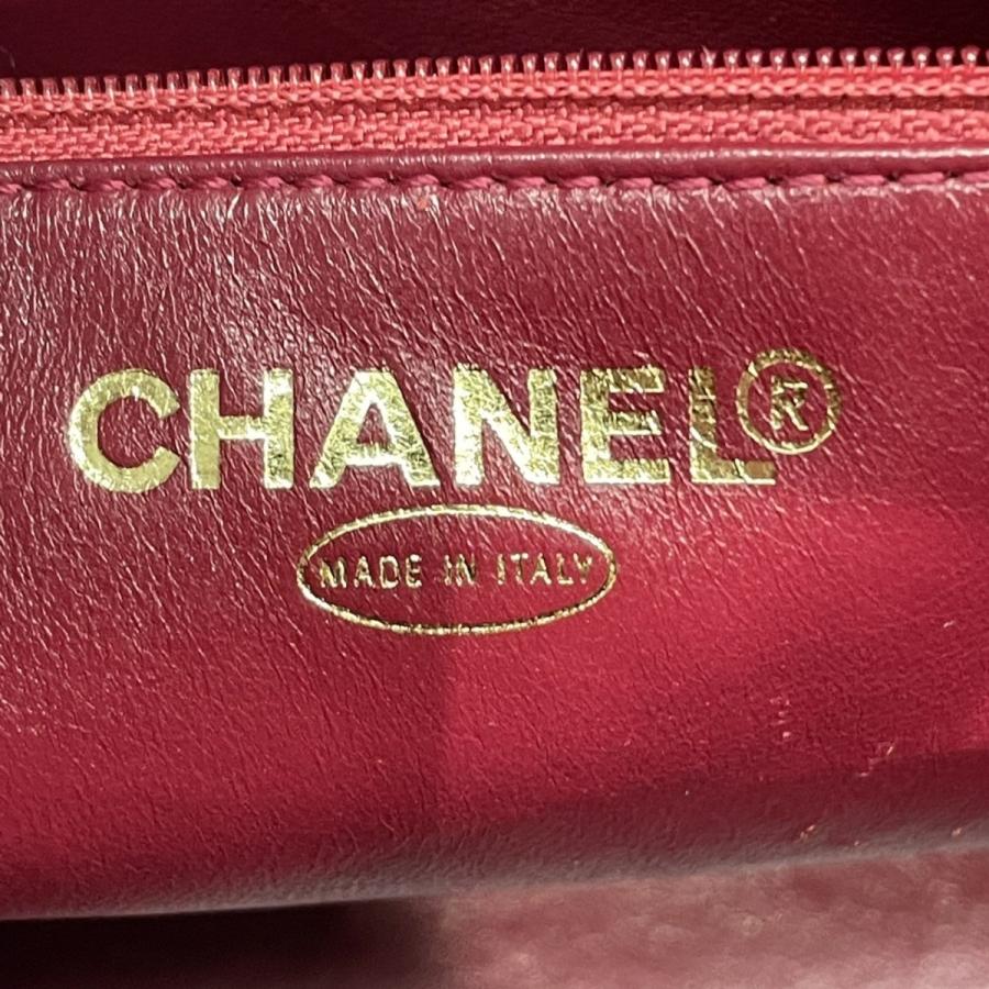 CHANEL (シャネル) 復刻トート トートバッグ A01804 フランボワーズ系（ピンク） キャビアスキン　ランクA｜cruru｜12