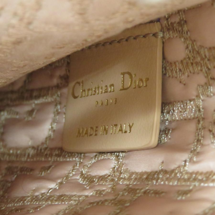 Dior(ディオール) ブックトート ミディアム  ハンドバッグ トートバッグ ピンク エンブロイダリー メッシュ ランクA｜cruru｜14