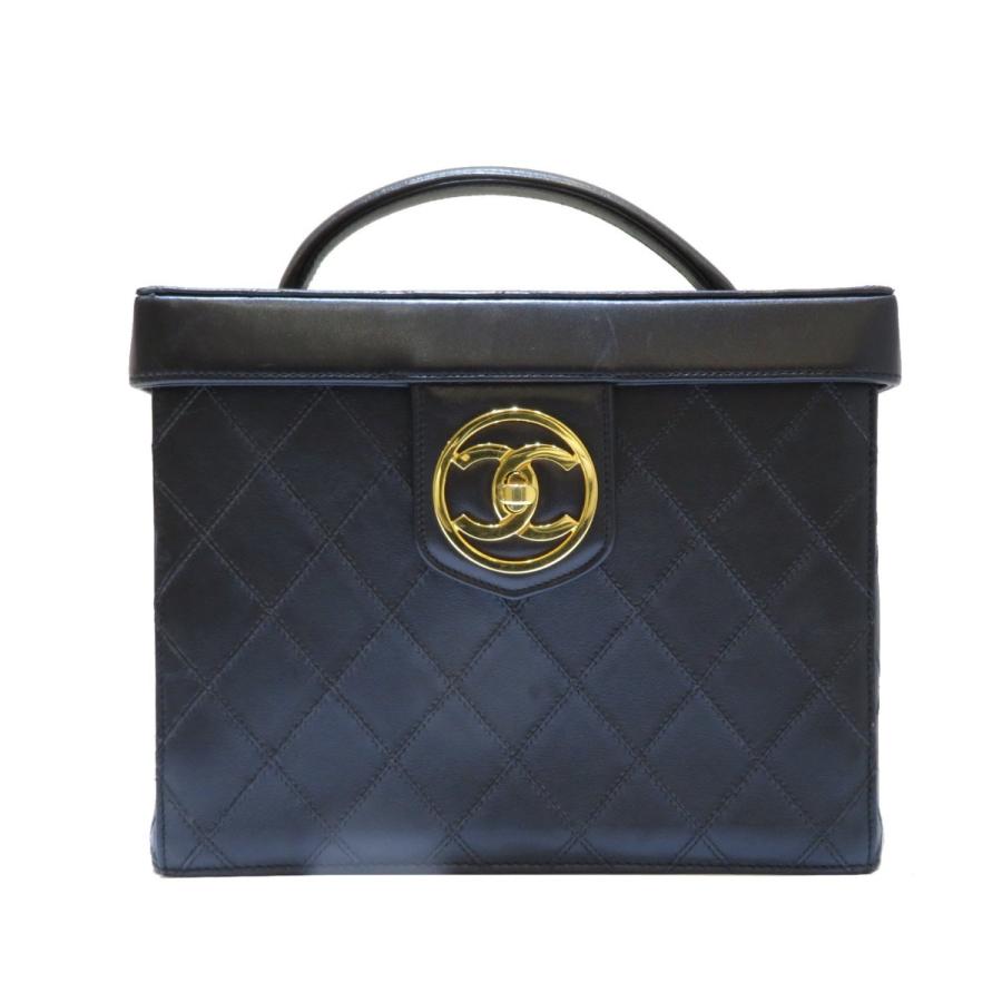シャネル CHANEL バニティーバック　黒　ビコローレ CHANEL シャネル ビコローレ バニティバッグ ラムスキンの買取