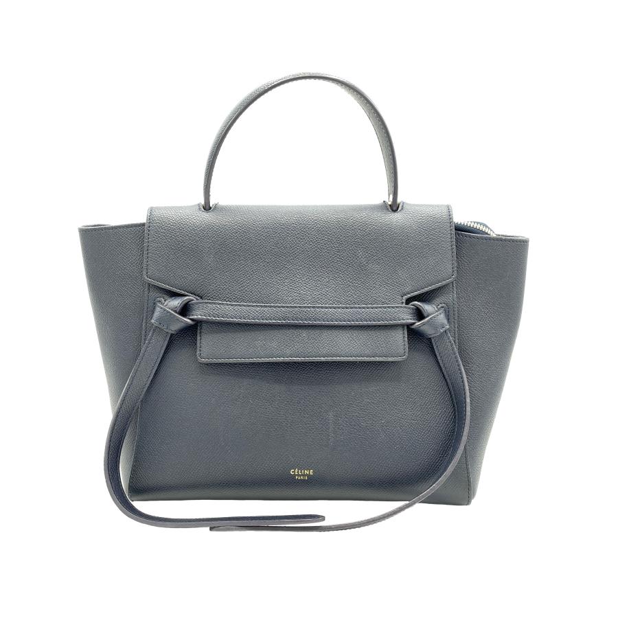 CELINE(セリーヌ) ベルトバッグ マイクロ ネイビー グレインカーフ  