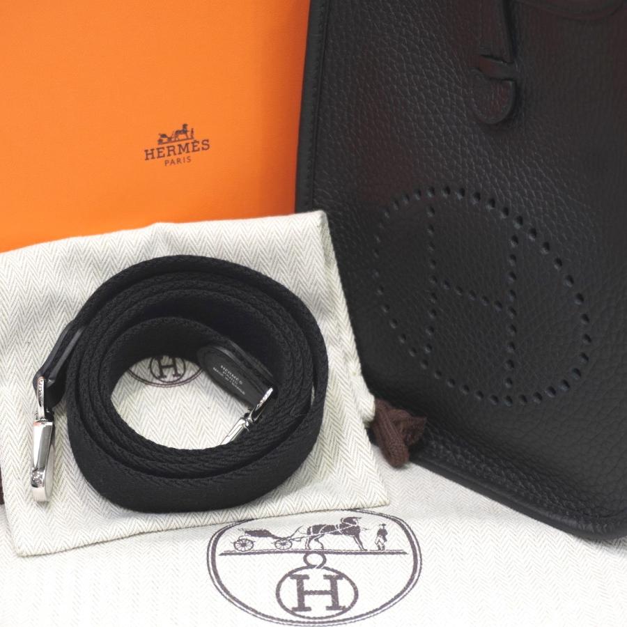【新品未使用】エルメス エブリン TPM ブラック シルバー金具 エヴリン HERMES (エルメス) エヴリンTPM ブラック(シルバー金具