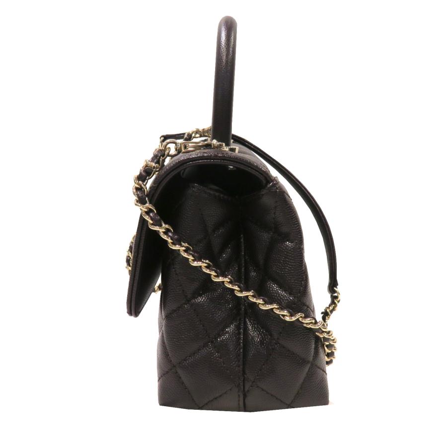 CHANEL (シャネル) ココハンドル 24 (XS) A92990 マロン/シャンパン 