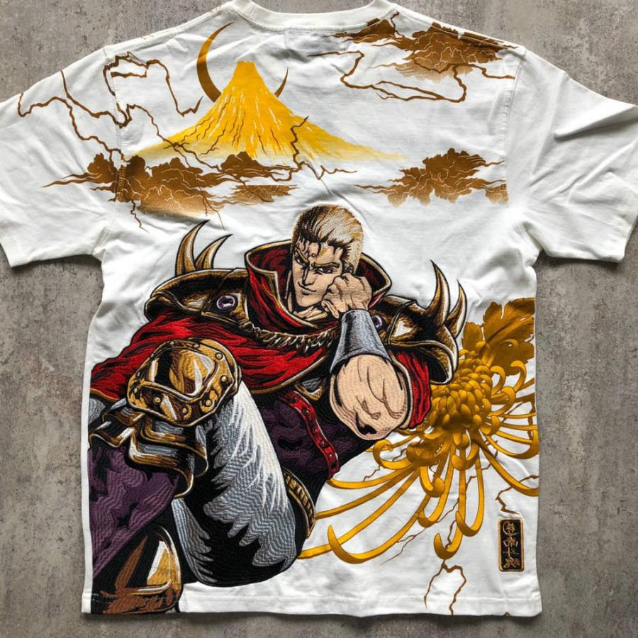 絡繰魂 公式 南斗鳳凰拳 サウザー 刺繍TEE 北斗の拳 Tシャツ 絡繰魂 公式 南斗鳳凰拳 サウザー 刺繍TEE 北斗の拳 Tシャツ