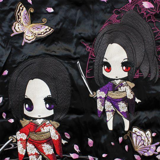 絡繰魂 公式 アニメ絵ムスメちゃんリバーシブルスカジャン 和柄 スカジャン 虎 竹林 猛虎 黒スカジャン 刺繍 和 リバーシブル 黒 緑 ブラック グリーン Crutch Shop 通販 Yahoo ショッピング