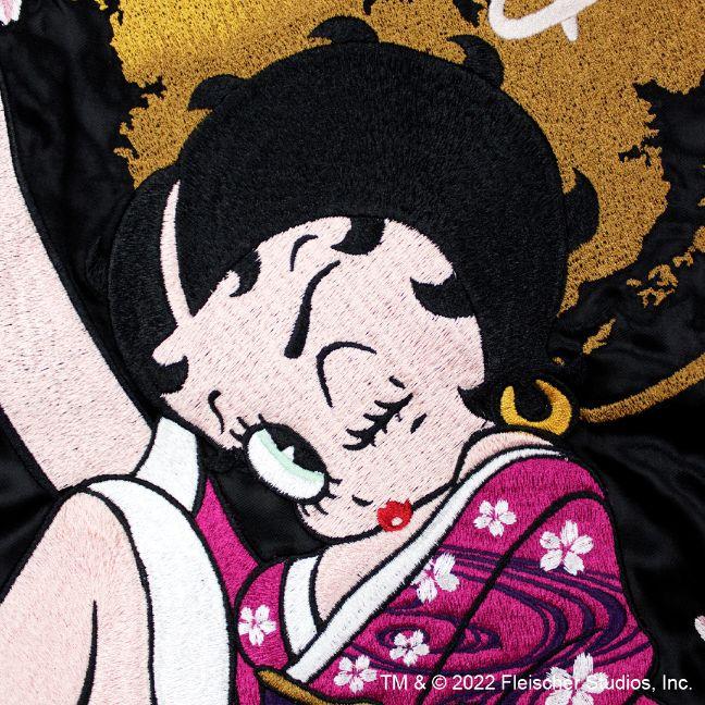 絡繰魂 粋 BETTY 桜月夜 スカジャン 223025 和柄 スカジャン