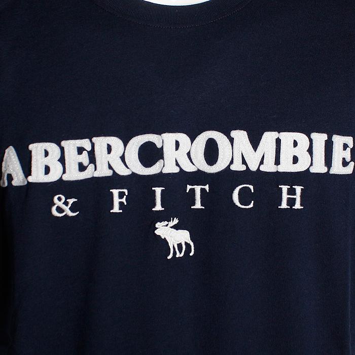 アバクロ Abercrombie Fitch メンズ ロゴアップリケ ムース刺繍 Tシャツ ネイビー 175 123 0106 023 Crux 通販 Yahoo ショッピング