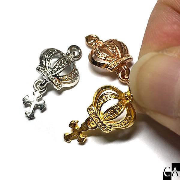 王冠と十字架のチャーム [全3色] : Crystal Aglaia - 通販