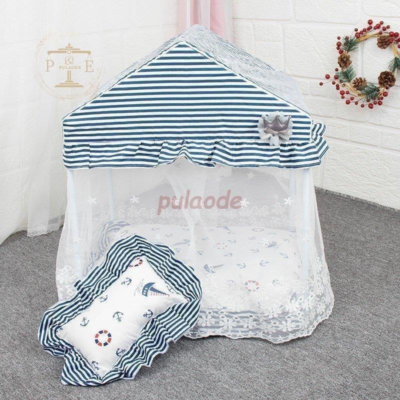 新しいスタイル 寝具 ペットグッズ ペット用品 自分のためだけの極上空間 ベット おしゃれ ママ レッド愛情 ブルー ピンク リボン レース 枕 ストライプ 柄 天蓋 お昼寝 クッション マット ベッド クッション ハウス Www Euroceil Com