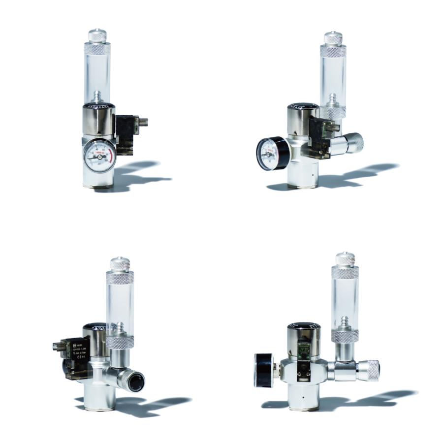 クリスタルアクア CO2レギュレーターSS-1GR02AB：水草育成に最適な小型CO2添加装置　低流量スピコン・電磁弁付きで0-0.4MPaの圧力可変　小型CO2ボンベ対応｜crystal-aqua｜07