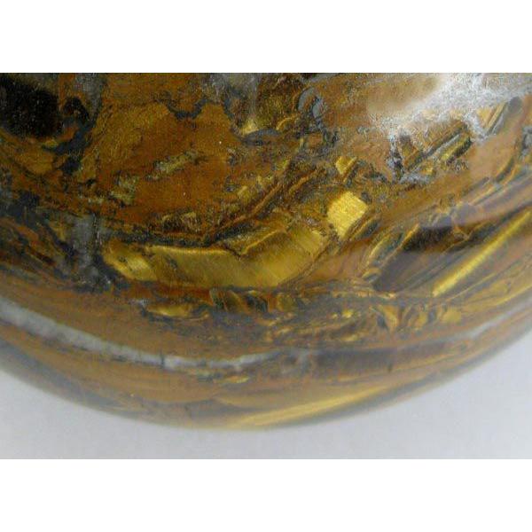 天然石 タイガーアイ丸玉120mm パワーストーン特大虎目石 : crystal 