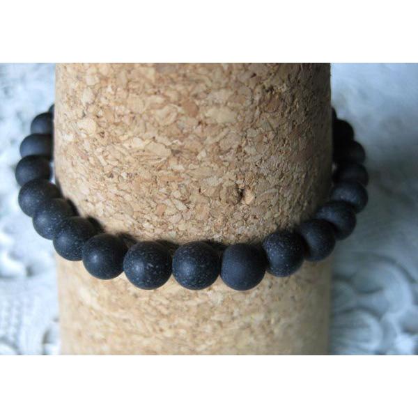 神天石箱 ブラッククリスタル用 天然石 ブラックシリカ 神天石 ブレスレット : crystal-art-box - 通販