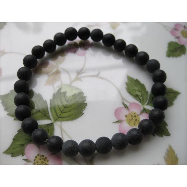 天然石 ブラックシリカ 神天石 ブレスレット : crystal-art-box - 通販