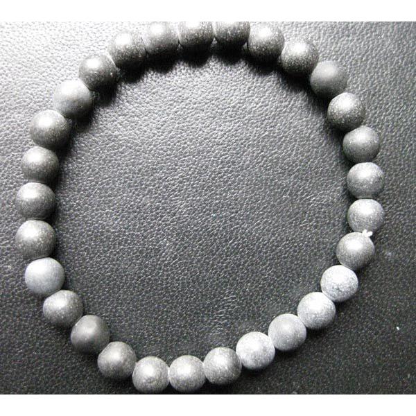 天然石 ブラックシリカ 神天石 ブレスレット : crystal-art-box - 通販